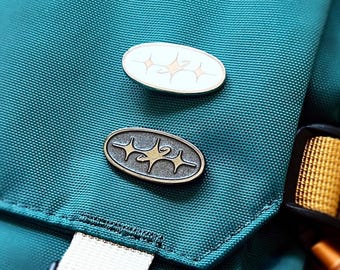 Cosmos Enamel Pin - Astronomy / Space Lapel Pin -  Minimalist / Cyberpunk Brooch
