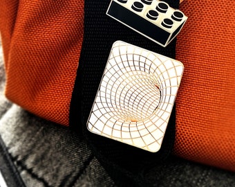 Event Horizon V2 Enamel Pin - Futuristic Black Hole Lapel / Brooch Pin- Space & Astronomy Gift