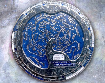 Northern Hemisphere Planisphere - Constellation Desk Star Chart Spinner -  Personalizable Space / Astronomy Gift