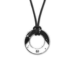 Minimalist Meteorite Dust Necklace - Men's / Women's Mars Black Astronomy Necklace - Futuristic / Space Constellation Jewelry