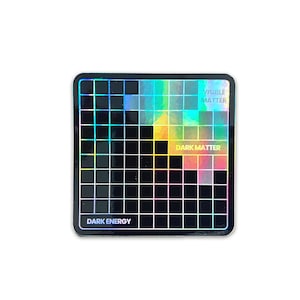 Universe Composition Holographic Vinyl Decal - Sci-fi Cyberpunk / Astropunk Laptop Sticker - Astrophysics Bumper Sticker