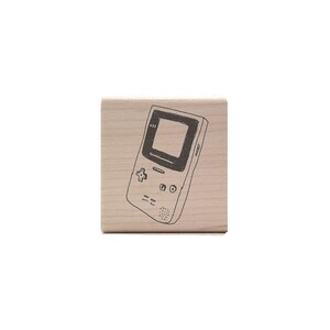 GB Color Rubber Stamp - Retro Game Boy Stamp - 90s Nostalgia