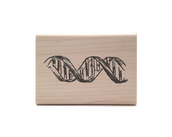 DNA Stempel - Doppelhelix Biologie Stempel - Genetik STEM Briefpapier