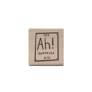 Element of Surprise Rubber Stamp - STEM / Chemistry Teacher Grading Stamp