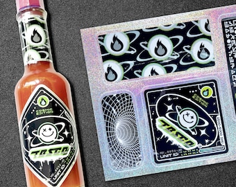 Hot Sauce Overhaul Kit - Sci-Fi / Cyberpunk Holographic Decal Set - Sort of the most random thing ever