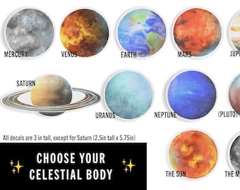 Neptune mythology of planet names sticker