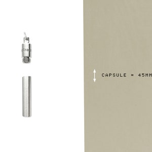 Meteorite Fragment Time Capsule Men's Stainless Steel Space Keychain / Gift EDC Carabiner image 6