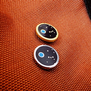 Pale Blue Dot Enamel Pin - Astronomy Suit & Tie Pin -  - Lapel / Brooch Pin