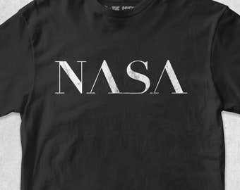 Serif NASA Minimalist Tee -  NASA Inspired Retrofuturistic Fashion - Space / Astronomy T-Shirt