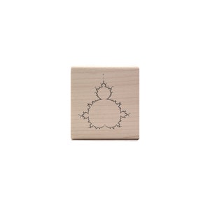 Sierpinski Triangle Rubber Stamp Mandelbrot & Koch Fractal Stationery STEM image 5