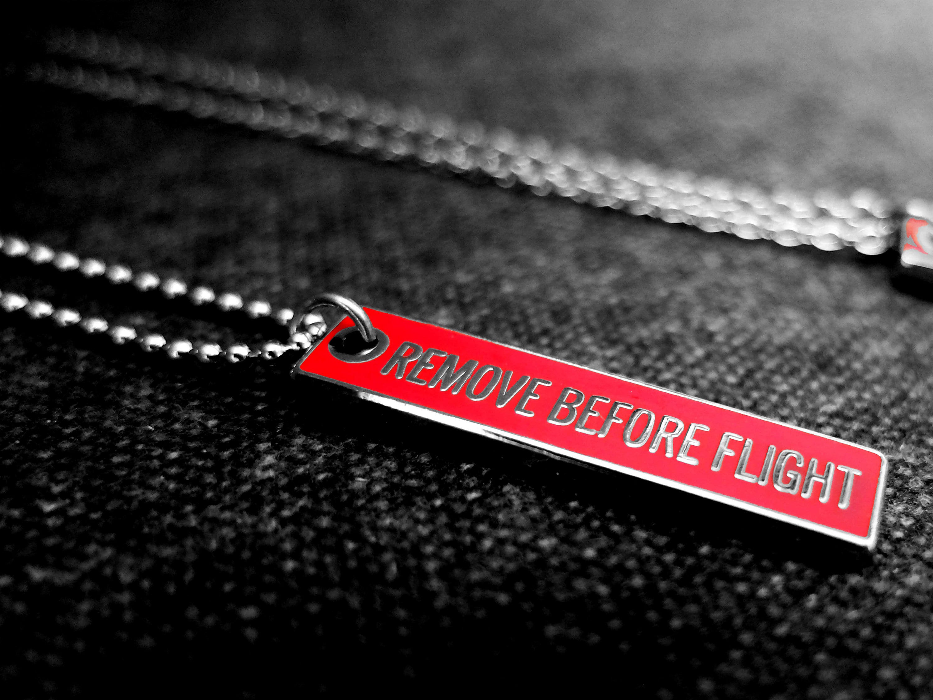 Remove Before Flight Necklace - Astronomy / Aerospace Pendant Gift - Space Jewelry For Him / Her