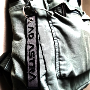 Ad Astra "Remove Before Flight" Keychain - Celestial / Space EDC Keychain - Sci-Fi Cyberpunk Prop Tag / To The Stars