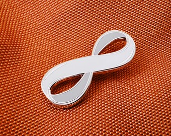 The Möbius Strip Enamel Pin - Minimalist Lapel Pin- Infinite Math & Geometry Lovers Gift