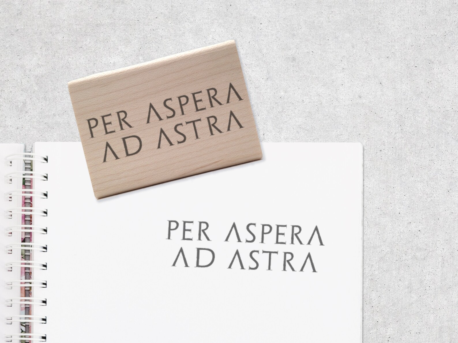 Per Aspera Ad Astra Rubber Stamp Celestial / Astronomy Stamp - Etsy