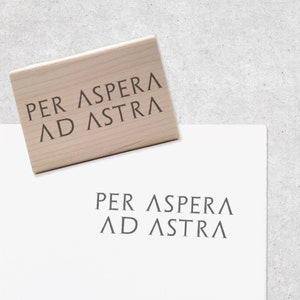 Per Aspera Ad Astra Rubber Stamp Celestial / Astronomy Stamp - Etsy