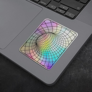 Event Horizon Lite holografische vinylsticker - cyberpunk-laptopsticker - futuristische astronomie/ruimtebumpersticker