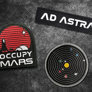 Voyager Solar System Patch - EDC Jacket Mission Patches - Golden Record Astronomy Space Patch