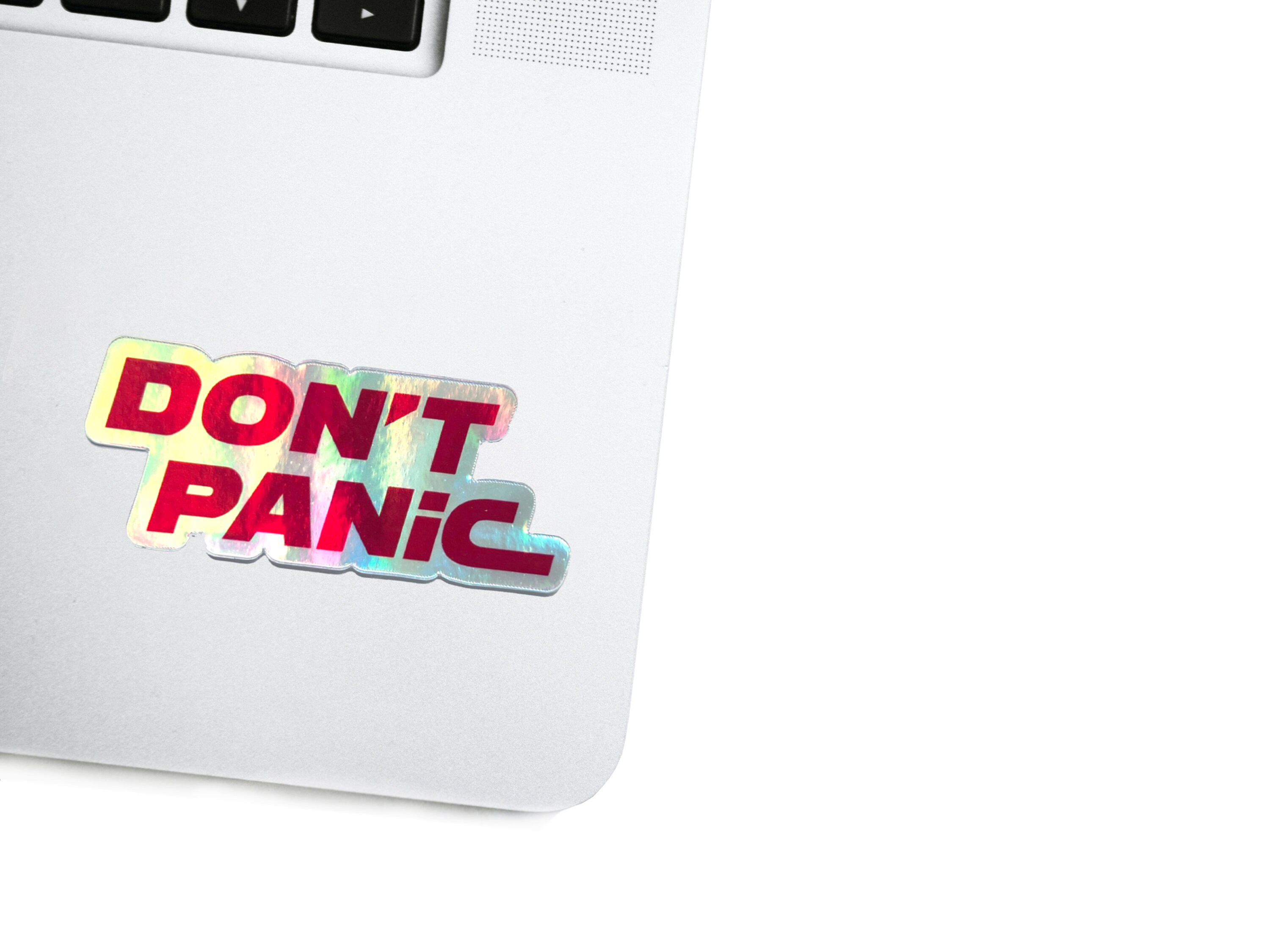 Holographic Don't Panic Decal Futuristic HHGTTG Laptop -  Canada
