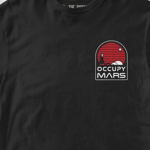 Occupy Mars T-Shirt - Minimalist Space /Astronomy Tee