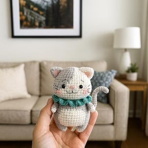 Little Cat Amigurumi Crochet Pattern: Kitten Plush Toy (PDF Download)