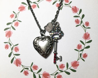 Key To My Heart Locket Necklace