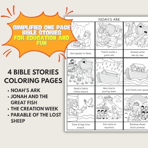 Bible Story Coloring Pages for Kids – Christian Coloring Sheets for Kids -  Family, Bible Study, Sunday School