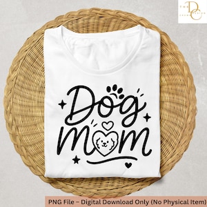 Hund Mama SVG: Haustier Liebhaber Clipart, Sublimationsdesign (digitaler Download)