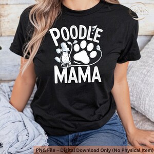 Hunde Mama PNG: Haustier Fan T-Shirt Design (Digitaler Download)
