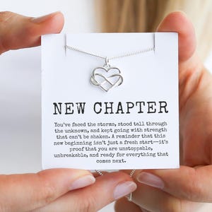 Collana Nuovo Capitolo – Nuovi Inizi, Gioielli per un Nuovo Inizio, Regalo per Lei, Nuovo Lavoro, Regalo di Laurea, Trasloco, Tabula Rasa