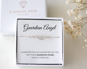 Herdenkingsarmband – Gepersonaliseerde bescherming engelvleugelbedel