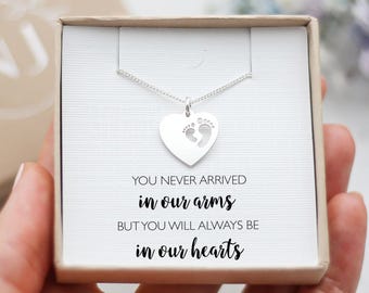 Memorial Necklace for Baby Loss – Miscarriage Gift, Angel Baby Necklace