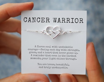 Cancer Warrior Gift, Warrior Bracelet, Chemotherapy Support, Breast Cancer Gift, Encouragement Bracelet, Sterling Silver, Strength Bracelet