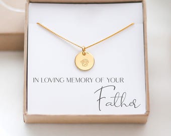 Loss of Father Necklace – Memorial Gift for Daughter, In Loving Memory of Dad,