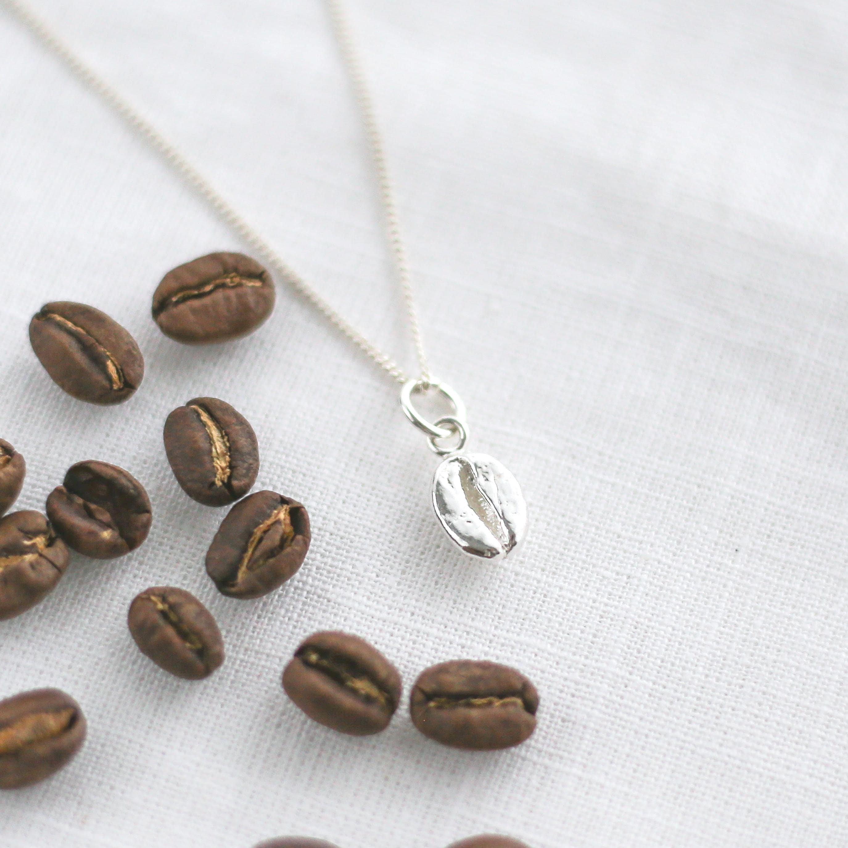 Coffee Bean Necklace - Etsy