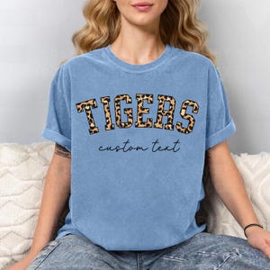 Custom School T-Shirt, Back to School Shirt with Mascot, Comfort Colors Tee, Spirit Week Shirt, Teacher or Student Shirt, School Pride Tee