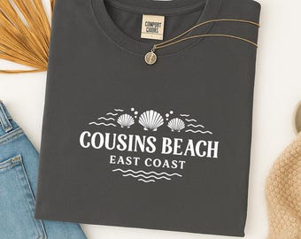 Vintage Cousins Beach Tee, Comfort Colors Coastal Shirt, East Coast Summer Shirt, Trendy Vacation Trip T-Shirt, Family Beach Matching Top