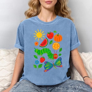 Fruits And Berries Vintage Style 90s T-shirt, Retro Comfort Colors® Y2k Cherry Kiwi Lemon Raspberry Tee, Fruit Lovers Shirt, Fun Food Shirt