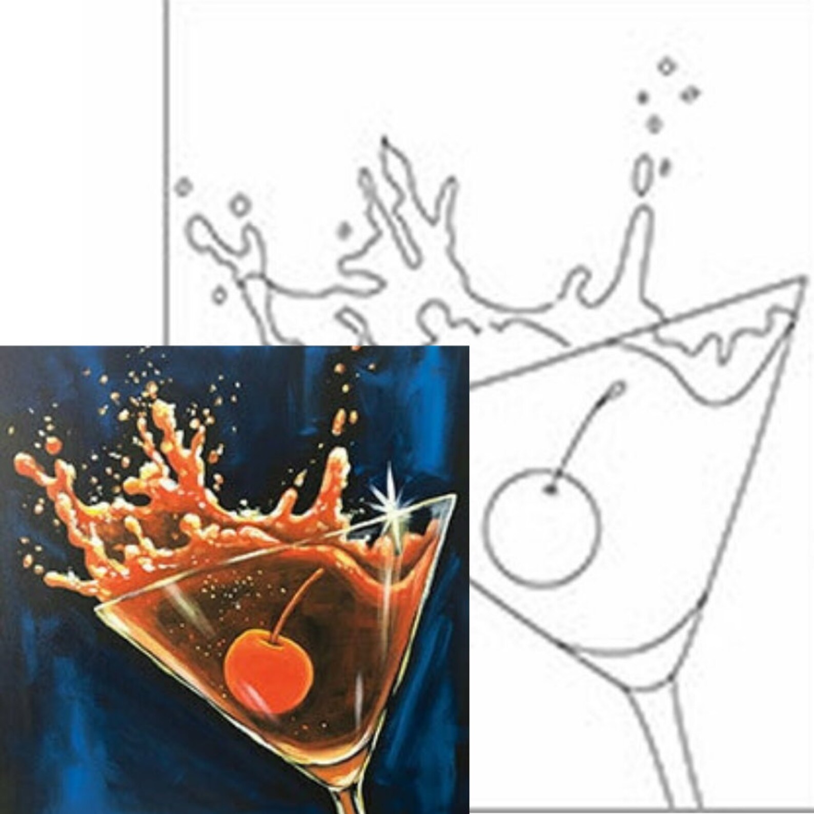 pre drawn canvas to paint pre drawn canvas to paint