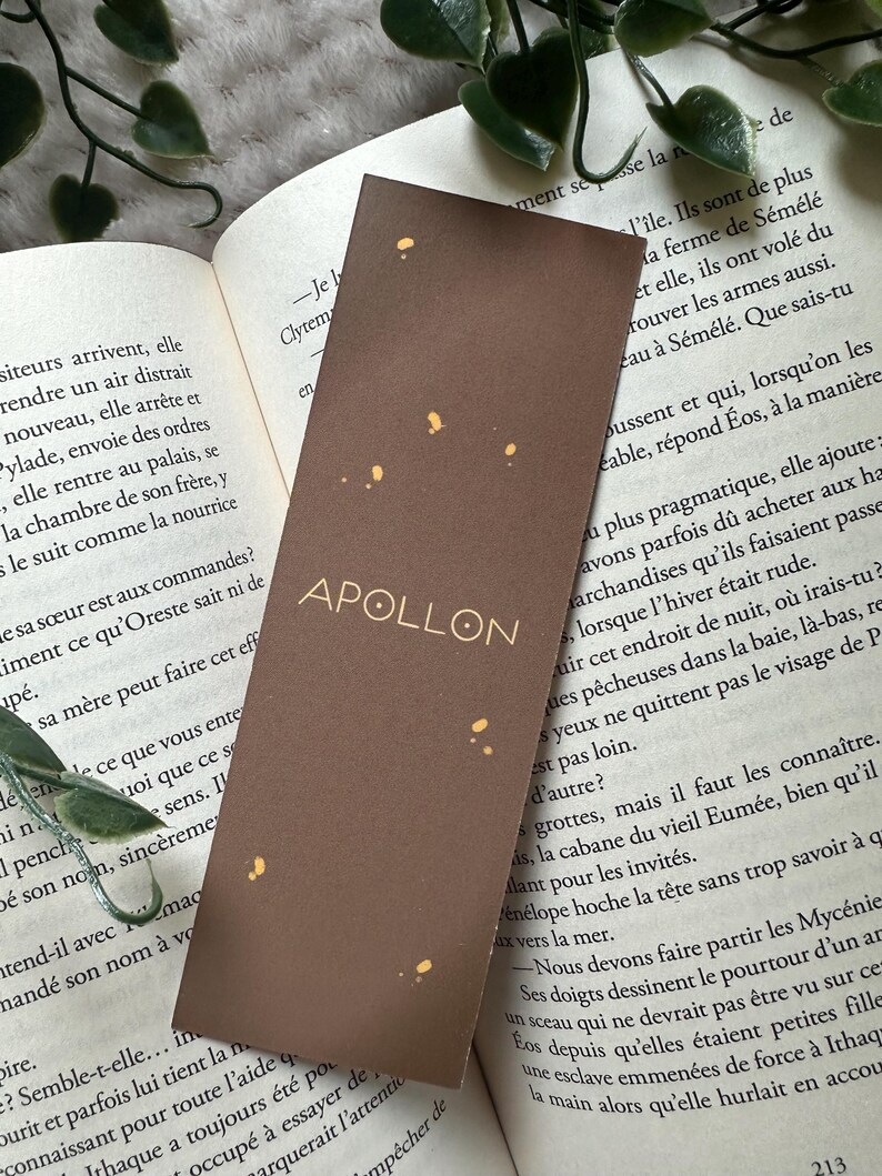 Apollo Bookmark - Greek Mythology - Etsy