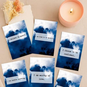 Tarjetas de Afirmación de Amor Propio: 20 Tarjetas Motivacionales Imprimibles para Mujeres y Hombres • Descarga Digital • Confianza, Crecimiento, Sanación