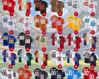 Stitched Jersey Custom Football Jersey Personalized Embroidered Name Number Team Game Training Shirt Fan Gift for Men Women Youth Uniform