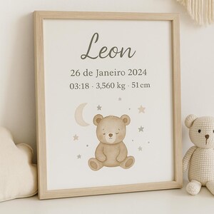 Personalized Birth Poster | Digital Art | Printable Baby Poster