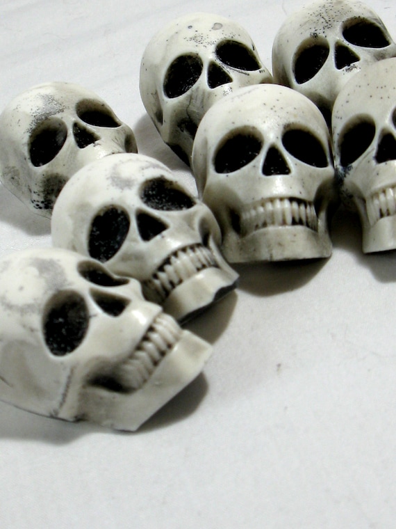 Huge Handmade Hand Cast Resin SKULL Coat Shank Buttons Etsy