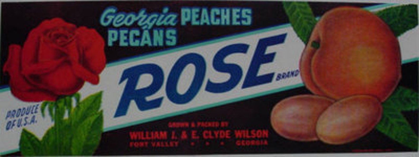 1940s Fort Valley Peaches Pecans Magnolia Rose Lot Etsy