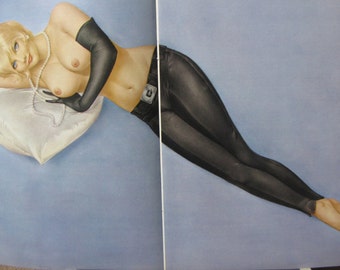 1968 September Birthday Vintage Playboy Breasts Vargas Pinup Blonde Nude Girlie