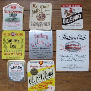 Kentucky Whiskey Vintage Label Lot #2
