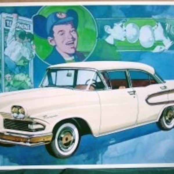 1958 Ill Fated Edsel Ford Motor Co Teletouch Horse Collar Grille Mickey Mouse Club