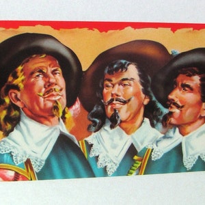 1950s Scarce Three Musketeers Spanish Los Tres Mosqueteros Fruit Crate Label