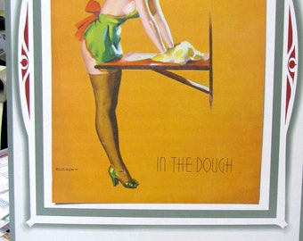 1943 Birthday Vintage Pinup Calendar Gil Elvgren Girlie Gams