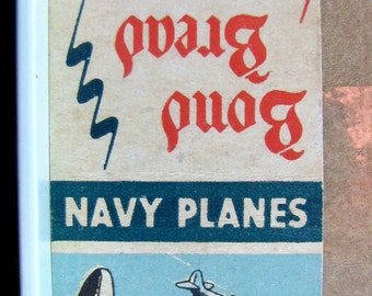 1940s Navy Devastator Torpedo Bomber Plane Bond Bread Lion Match